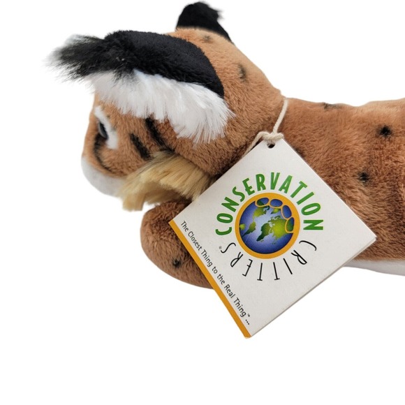 Wildlife Artists Conservation Critters Bobcat Cub Realistic 8" Stuffed Animal - Picture 6 of 9